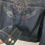 COOGI | Cropped Embellished Denim Jacket Photo 4