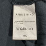 ANINE BING Lili Tee Biker in Washed Black Women’s Medium Photo 3