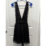 Lucy in the Sky Whimsgoth Sheer Black Dress Medium  Goth Fairy M Dance Party Tie‎ Photo 1
