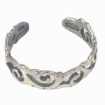 925 STAMPED STERLING SILVER WAVES IN THE WIND ADJUSTABLE TOE RING SIZE XS Photo 8