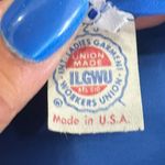 Oscar de la Renta 1960's 1970s Sapphire-Blue Metallic Silk-Brocade Gown Size 6/8 Photo 8