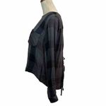 Cloth & Stone  Medium Lace Back Long Sleeve Check Shirt‎ Photo 1