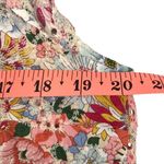 Solitaire Floral Eyelet Ruffle Tank Top Women L Red Preppy Fairy Cottage Resort Photo 8