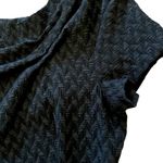 Nina Ricci Black Chevron Crepe Pinch Photo 11