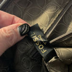 Fossil  Dark Gray Leather Crossbody Bag Photo 11