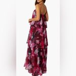 Petal and Pup  Floral Strapless Pink and Purple Dress Size Medium NWT Photo 1
