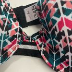 Just Be , Women’s Geometric Bra, 34B, Black, Green, Peach, Pink, Silver. Photo 3