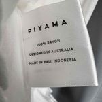 Piyama Romper White Lightweight Ruffle Drawstring Waist Bridal Resort XS Photo 6