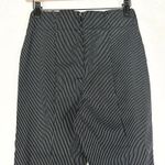 Hell Bunny  Jack Capris Size Medium Grey Black Pinstripe Stretch Pedal Pusher Photo 5