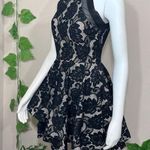B Darlin B Darin Lace Floral Leaf Halter Ruffle Dress Photo 8