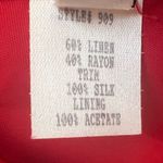 Vintage 80's Ann Lawrence Silk Blend Rainbow Striped Skirt Set Red Size 10 Photo 6