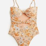 J.Crew NWT Knot Front One Piece Swimsuit Photo 1