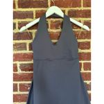 Patagonia Morning Glory Halter Midi Dress Small Gray Tie Back Hiking Travel Photo 2