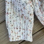 POL  Oversized White Confetti Sweater Size L Photo 4