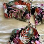 Roxy Pink and Green One Piece Swimsuit Photo 3