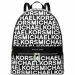 Michael Kors Kenly Large Backpack 35S0SY9B7J Black Multi White Logo NWT Photo 0