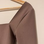 Abercrombie & Fitch Long Sleeved Corset Scoopneck Top Size Small Brown Contour Photo 8