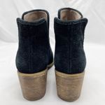 Hinge Black Suede Open Split Side Ankle Booties Photo 1