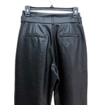 Abercrombie & Fitch Abercrombie & Fitch A&F Black Faux Leather Belted Trouser Pants Size Small Photo 12