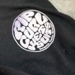 Rip Curl  Black and White Striped Raglan 3/4 Sleeve Top Photo 2