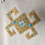 Adolfo Sport Vintage Deadstock Tunic Sweater Fringe Jeweled Drop Shoulder Medium Photo 2