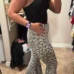 Free People Patterned Flare Jeans Photo 2