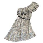 Likely Contour Daisy Delbarton Floral Asymmetrical Ruffle One Shoulder Dress 0 Photo 1