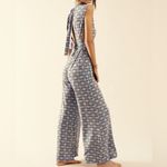 Free People Blue and Orange Patterned Jumpsuit Photo 2