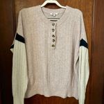 Madewell  Striped Bowden Henley Sweater in Coziest Yarn Size L Photo 1