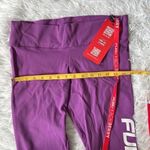 FUBU X ACAIBERRY FUBU SPORTS Purple Scrunch logo print LEGGING SIZE XLARGE Photo 2