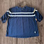 Free People #20 NWT  Post Up Layer in Midnight Navy/Ivory Combo Photo 4