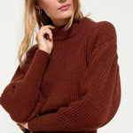 ASTR  the label Regis brown mock neck wool blend sweater medium Photo 0