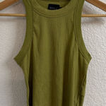 WSLY The Rivington Cropped Tank in Cactus Size Large Green Photo 0