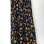T Tahari NEW  A-Line Skirt Black/Rust Floral Print Side Split Size 2 Modest Fairy Photo 7
