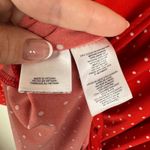 Anne Klein  Red Polka Dot‎ Faux Wrap Blouse Size 2X Stretch Retro Long Sleeve Photo 7