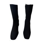 Eileen Fisher  Dahlia Knit Stretch Block Heel Ankle Booties Shoes Black Size 10 Photo 2