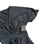 Boston Proper  Black Kimono Sleeve Wrap Front Maxi Length Stretch Size Medium NWT Photo 2