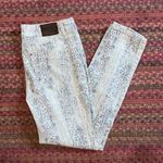 DKNY BEIGE SNAKESKIN PRINT ROCK N ROLL WESTERN JEANS Photo 0