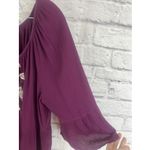 Lee  Plus Friendly Floral Embroidered Boho Peasant Blouse 3/4 Sleeves  Size 1X Photo 1