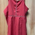 Zaful  red cross cross front tie back romper Photo 0