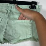 Sneak Peek Denim Green Booty Shorts Size Small EUC #VEG Photo 9