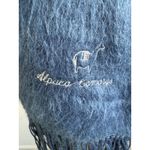 Alpaca Comargo Blue Wool Blend Scarf Fringe Winter Warm Soft Shawl Photo 2