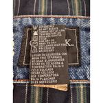 Vintage 90s Outbrook Woman Denim Field Jacket Corduroy Collar Plaid Lined 1X Blue Photo 8