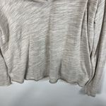 Free People  Beach Sweater Womens S/M Cocoon Cowl Neck Pullover Tan‎ Ivory Photo 3