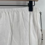 Three Dots Skirt Size Extra Large Linen Tie Skirt White Stretch Waist Casual NWT Photo 6