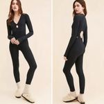 Free People NEW flash forward onesie jumpsuit playsuit leotard black, XS/S Photo 1