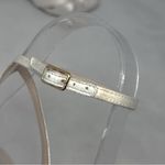 Aquazzura Nina 85 Silk Satin Knot Ankle Strap Block Heel Sandals Bridal White Size 6.5 Photo 8