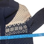 Eddie Bauer  Wool Fair Isle Cardigan Sweater Grandmacore 90s Vintage Warm XL Photo 8