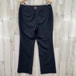 Anne Klein Ann Klein Dress Pants Womens 10 Gray Polyester Viscose Straight Leg Slit Pockets Photo 3