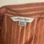 American Eagle High-Waisted Striped Tie Wrap Mini Skirt Size Medium Photo 5